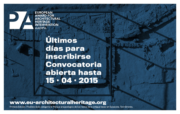 En este momento estás viendo Premio Europeo de Intervención en el Patrimonio Arquitectónico ADDIPA