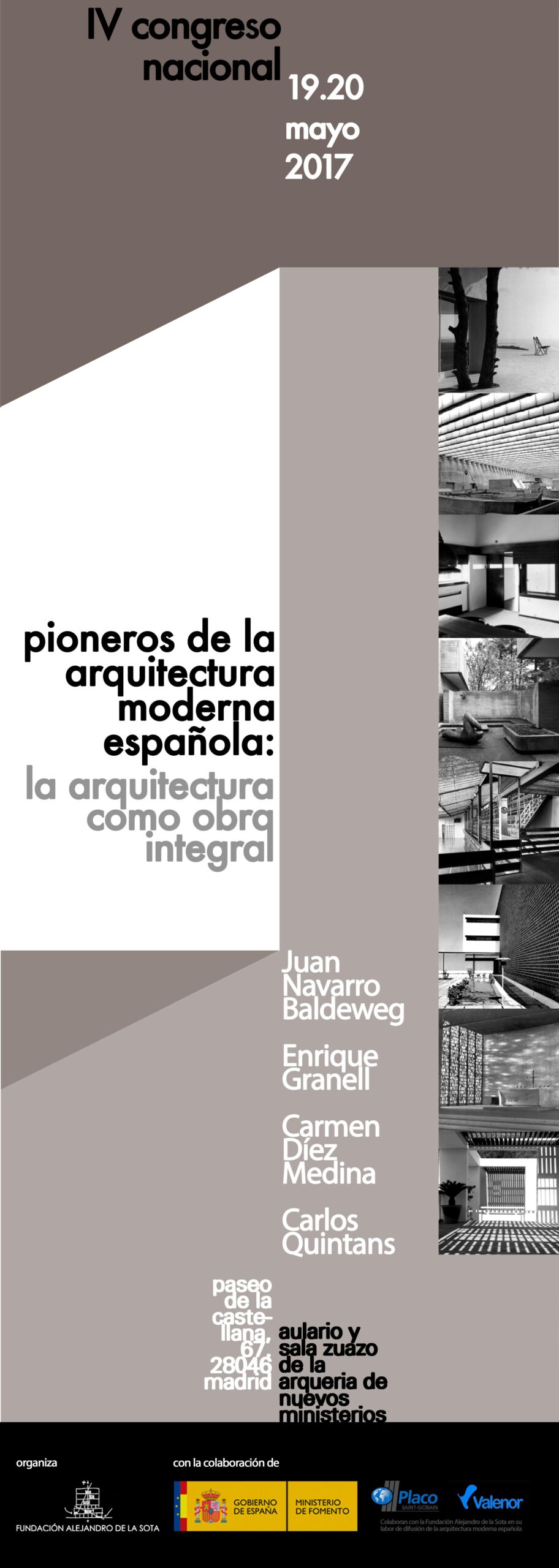 En este momento estás viendo IV Congreso Pioneros de la Arquitectura Moderna Española: La Arquitectura como Obra Integral